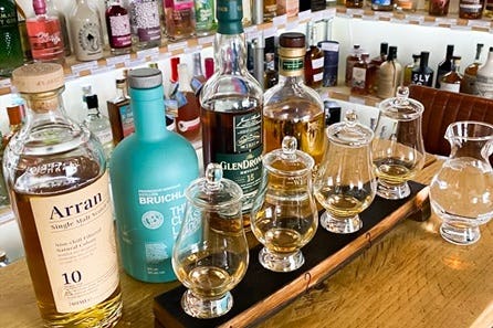Whisky Flight Self-Guided Tasting at Barbican Botanics Gin Room