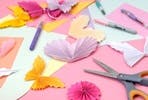 Create a Paper Craft Garland at Home with Peach Blossom