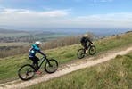 Tour the South Downs with GPS Guided Full Day Electric Mountain Bike Hire for Two