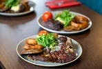 Two Course Steak Dinner for Two with a Bottle of Wine at Trafford Hall Hotel