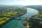Welsh Castle and Menai Straits Helicopter Pleasure Flight for Two